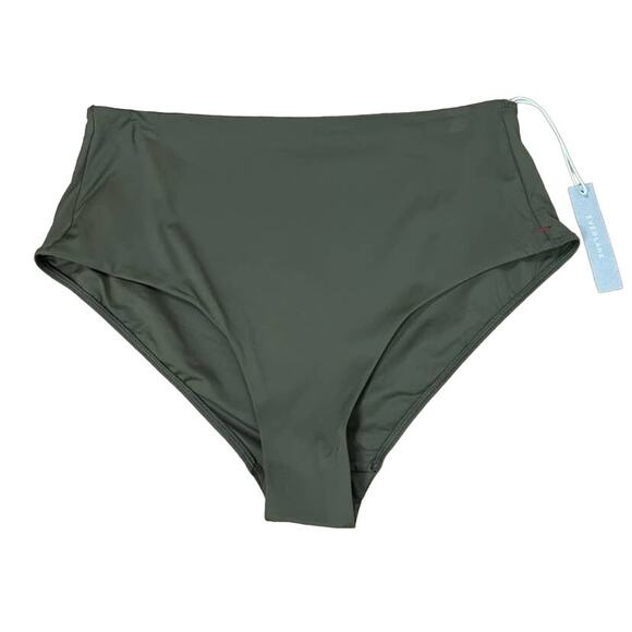 Everlane The High-Rise Hipster Bottom in Beech Olive Green L NWT - Picture 4 of 7